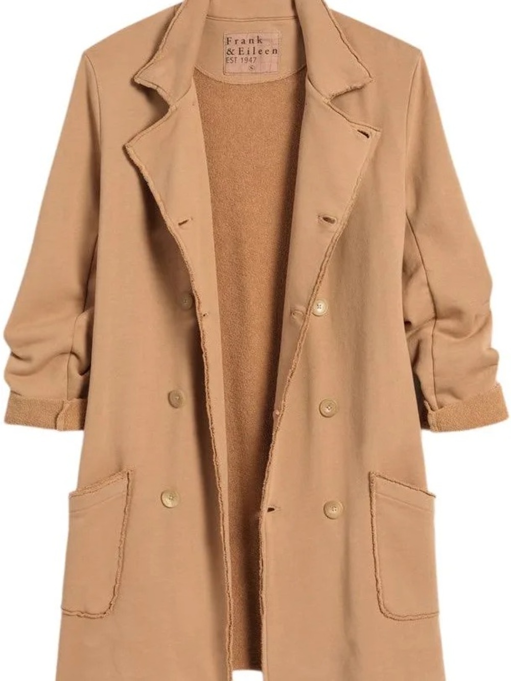 Frank & Eileen Belfast Trench
Sweatshirt Trench Coat  Sz XS